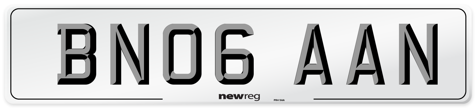 BN06 AAN Number Plate from New Reg